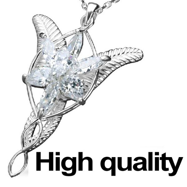 

whole salethe lord of the lotr arwen evenstar pendant necklace lotr fashion princess necklace, Silver