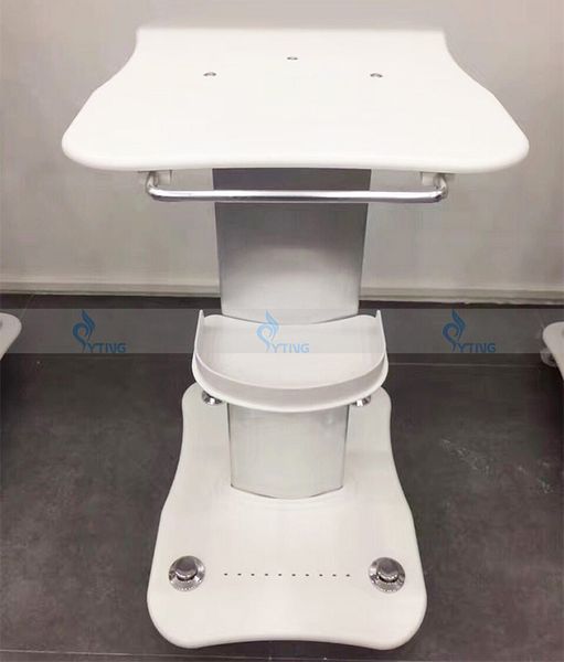 

salon use trolley stand roller cart desk assembled mobile large table holder for ultrasonic cavitation rf massage beauty machine