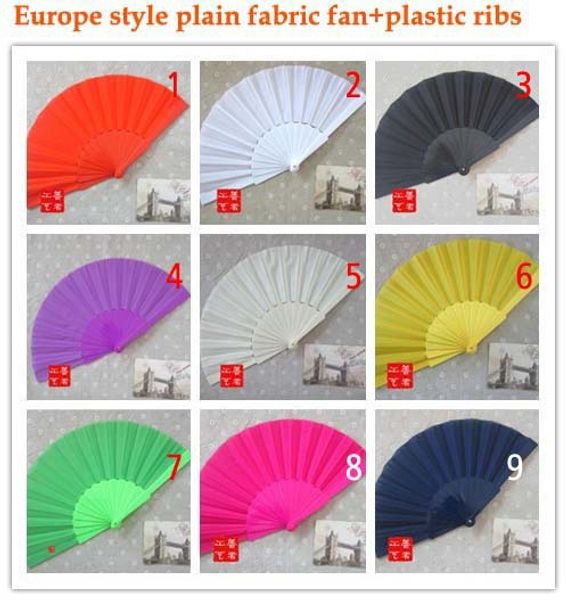 

100 pcs/lot nice&fashion wedding fan spanish style plastic fan,assorted color,business gift & wedding favor