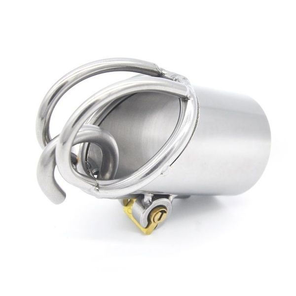 

male stainless #r47 steel monalisa - pa800 chastity cage qxfig