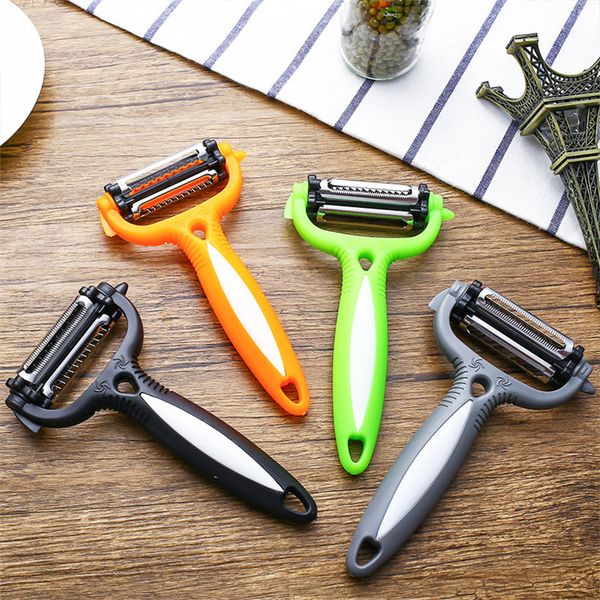 

new fruit vegetable peeler delicate new kitchen tools pp + stainless steel smiling face paring knife ib681