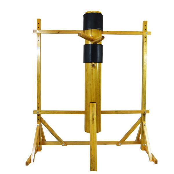 

handmade wing chun wooden dummy standing solid wood with frame wooden dummy for kung fu