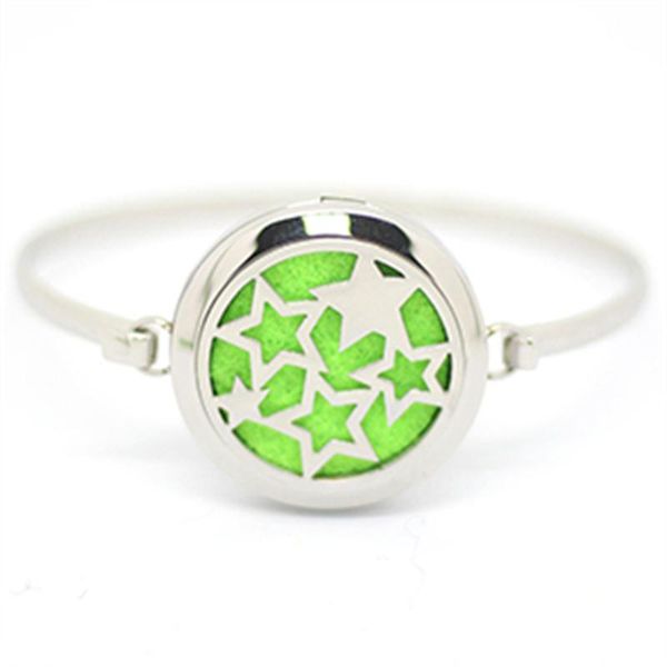 

новый дизайн из нержавеющей стали аромат браслет ароматерапия эфирное масло диффузор браслеты духи медальон браслет для мужчин и женщин, Black