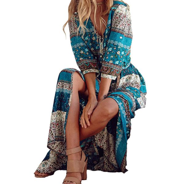 vestito lungo hippie