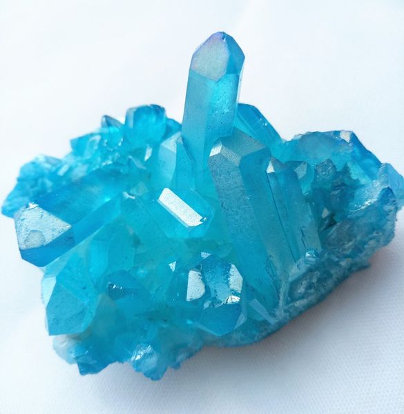 85 g de aura azul natural cristal de anjo cristal de quartzo cristal de reiki cristais de cura Frete grátis