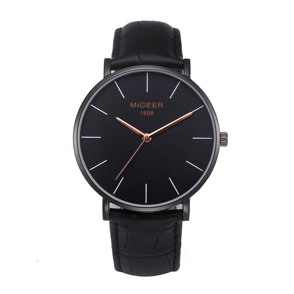 

migeer luxury business men watches new stylish male quartz wrist watch classic mens clocks relogio masculino saat gift, Slivery;brown