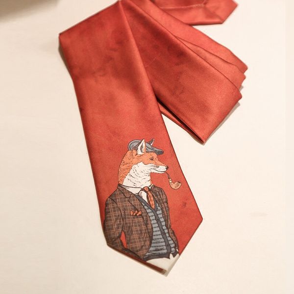 

camoni coffee foam original design retro tone mr. fox academic tie hair band