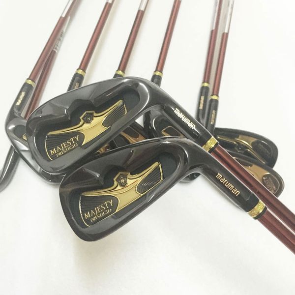 

new golf clubs maruman majesty prestigio 9 golf irons 5-10 p.a.s irons clubs graphite shaft r/s flex headcover ing