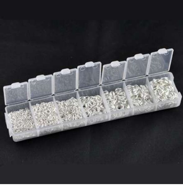

doreenbeads 1 box mixed silver color open jump rings 3mm-8mm,(1500 pcs assorted)