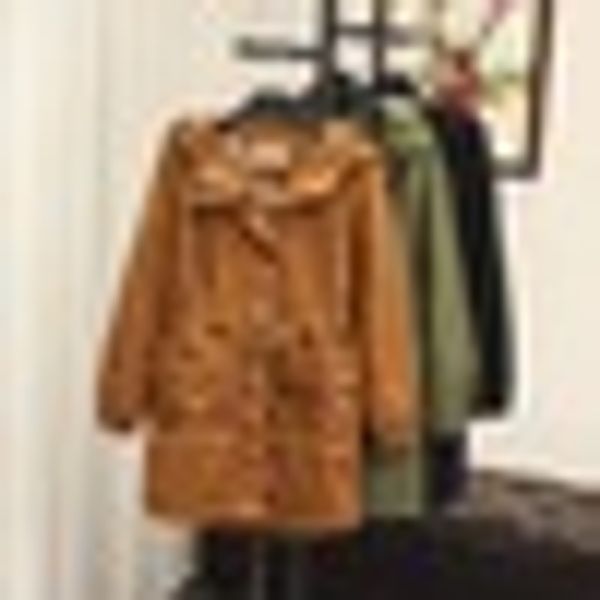 

ubetoku 2018autumn women warm hooded trench solid color belt waist slim coats plus size women long overcoat(fy9, Tan;black