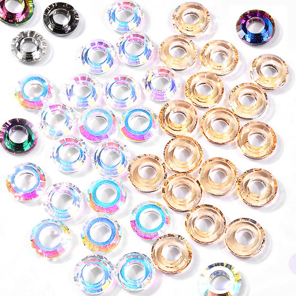 

angel circle 3d nail art decoration mermaid ab rhinestone accessories 3d tips decoration nail manicure tool 5 pieces/set n20rd, Silver;gold