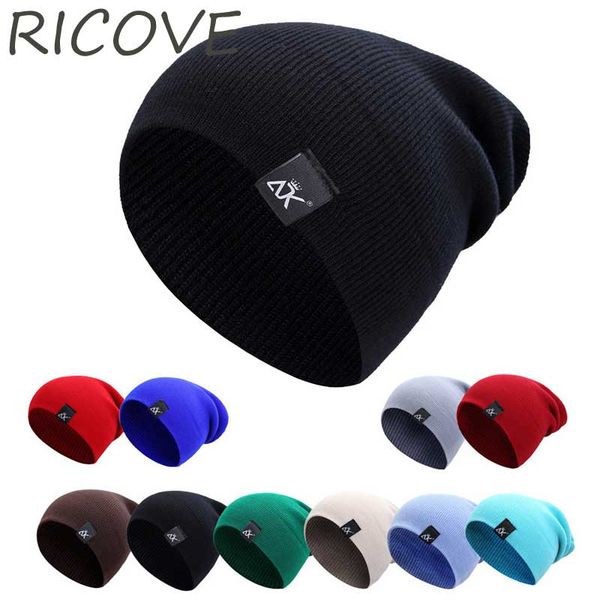 

woolen caps for men women hip hop stocking hat winter autumn skullies beanie knitted cap fashion solid color beanies hats