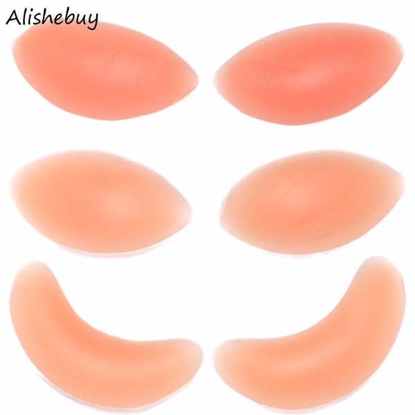 

nude women silicone gel invisible pads push up bra inserts pad breast enhancer silicone bra 3174, Black;white
