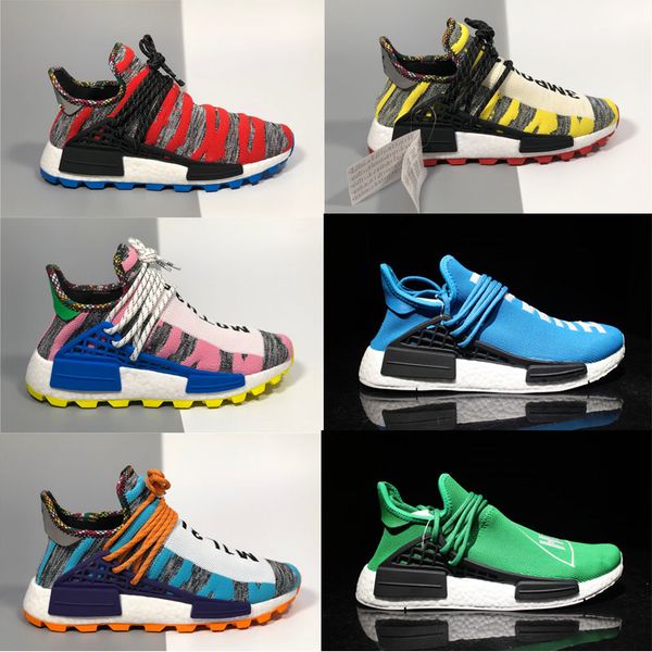 

2018 new pharrell williams human race nmd men women sports Running shoes black white grey nmds primeknit PK runner XR1 R1 R2 Sneakers