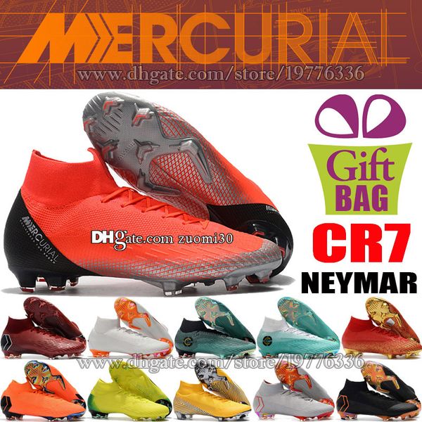 

Мужские Mercurial Superfly VI FG CR7 футбольные бутсы Cristiano Ronaldo CR7 футбольная обувь открытый Н