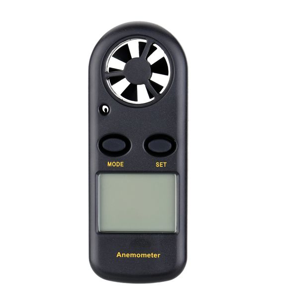 Freeshipping Tragbarer digitaler Anemometer Handheld elektronischer Drehzahlmesser Windgeschwindigkeit Luftvolumenmessgerät LCD-Anemometer mit Hintergrundbeleuchtung