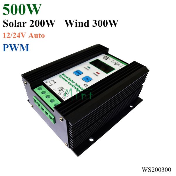 Intelligent 500w Mppt Hyvbrid Controller Solar Power 400w Wind Generator 800w 12v 24v Auto Work For Wind Turbine Soalr Panel Build Your Own Wind