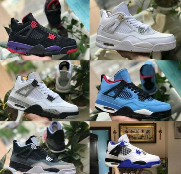 

Дешевые 4 CACTUS JACK Travis x 4s Джинсы LS Джинсы Хьюстон Белый Цемент Хищники KAWS IV Мужская Б