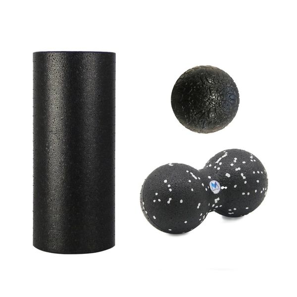 epp foam roller set 30cm roller+24*12cm peanut ball+8cm ball, epp massage peanut ball set,24*12cm+16*8cm+8*8cm ball