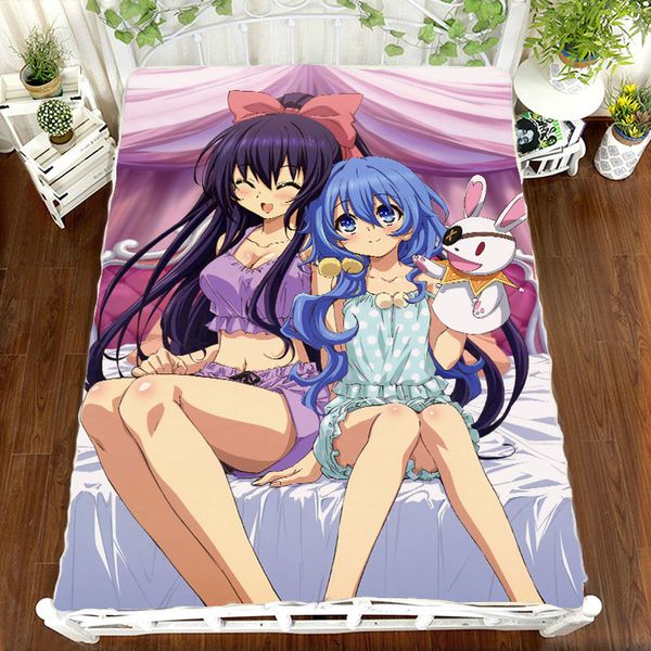

anime manga date a live bed sheet 150*200cm bedsheet