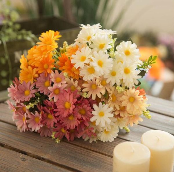 

wedding decorations artificial flowers silk flower simulation bouquets living room decoration flower daisy fake flowers factory direct