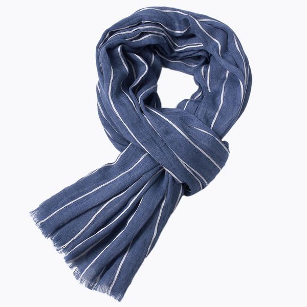 

guttavalli men fashion woven stripes long scarf winter autumn solid striped viscose shawl male soft chevron geometric wraps, Blue;gray