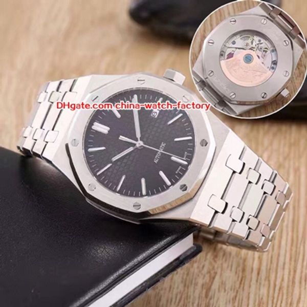 

8 style elling n8 factory 41mm offshore 15400 15400st.oo.1220st.01 02 03 transparent mechanical automatic mens watch watches, Slivery;brown