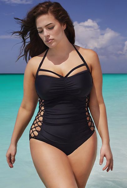 

Summer One Piece SwimSuit Beach Swimwear Bathing Suit Swimsuit Monokini Women Push Up Black Plus Size L-5XL