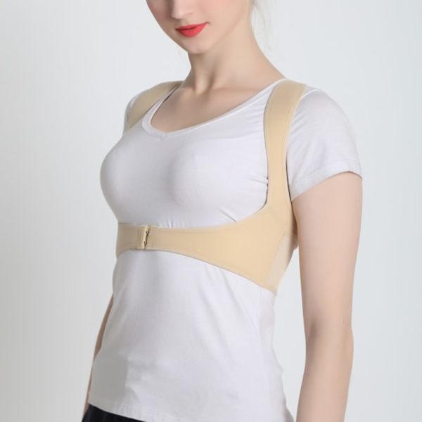 

women back posture correction belt brace shoulder support therapy shaper ys-buy, Black;blue