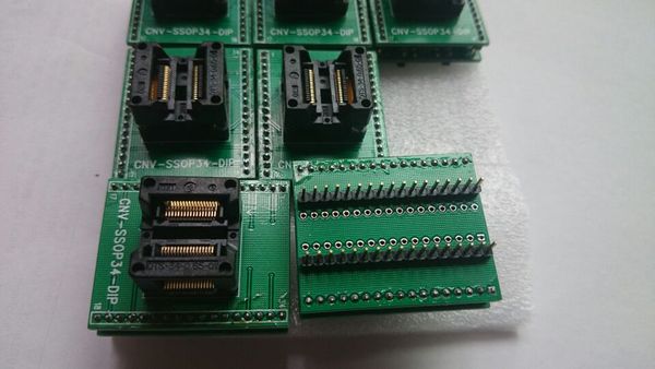 CNV-SSOP34-DIP Burn in Socket Enplas OTS-34-0.65-01 SSOP34P Passo 0,65 mm Burn in Socket