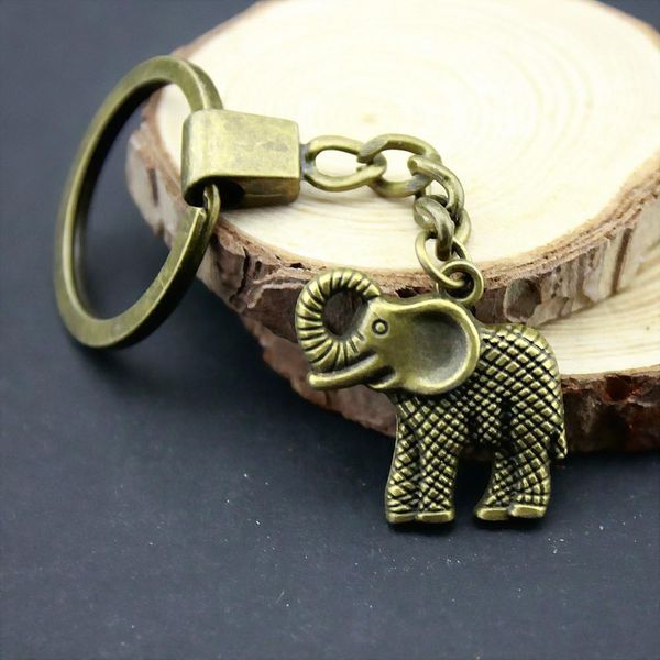 

6 шт. брелок женщины брелки мода брелки для мужчин слон 25x25mm, Slivery;golden