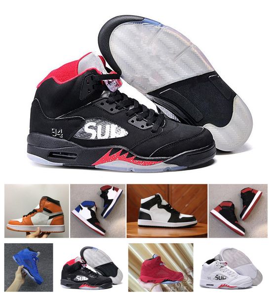 

with box Cheap 1 top 3 Banned Bred Toe Chicago OG 1s 5s Game Royal mens basketball shoes sneakers Shattered Backboard designer trainers