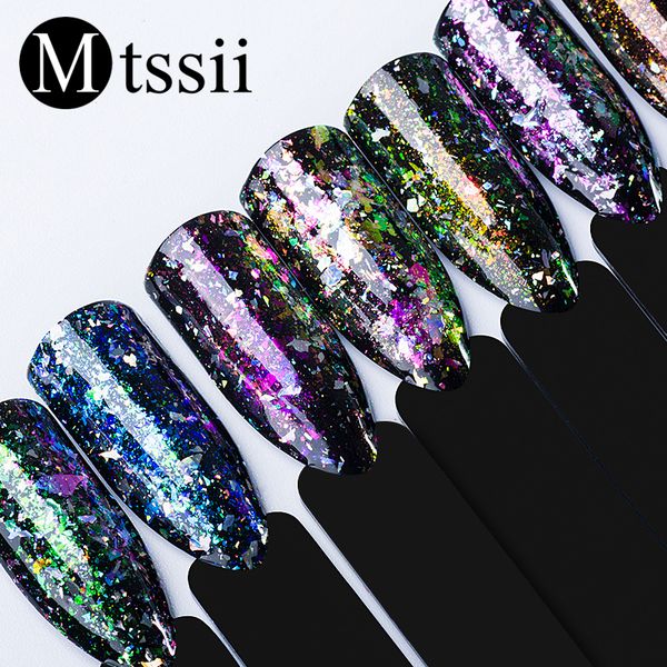 

mtssii shiny polishing for nails shining nail glitter 2018 new nail design accessoires 0.2g art decoration 12 colors, Silver;gold