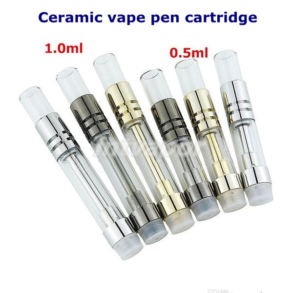 

Новый дизайн стеклокерамический e cig картридж клиромайзер vape танк испаритель 510 поток картридж толстый масло металл испаритель-03