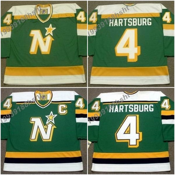 

4 craig hartsburg minnesota north stars 1981 ccm vintage jersey, Black;red