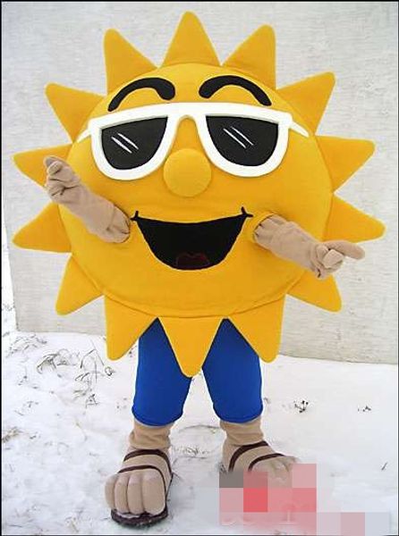 

custom sun flower mascot costume character costume size ing, Red;yellow