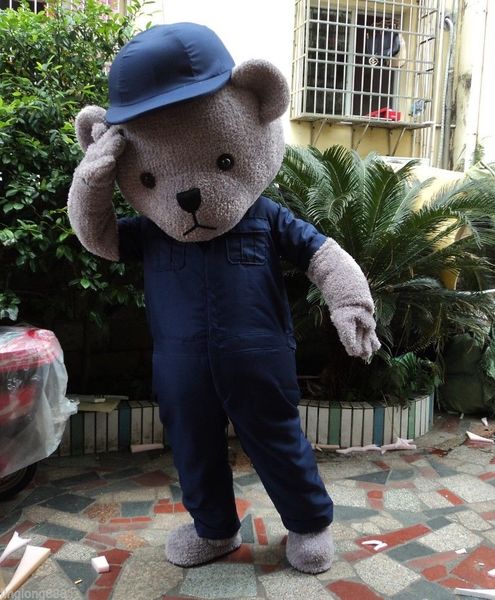 

teddy bear mascot costume for halloween mascot costumes party, Red;yellow