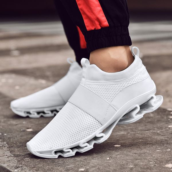 

new design spring and summer non-slip men's sneakers wear-resistant ankle boots waterproof shoes botas masculina, Black
