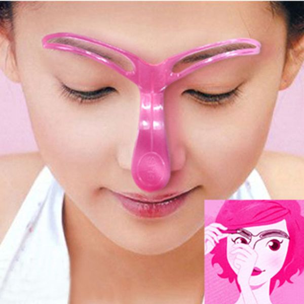 

2pcs eyebrow stencils shaping grooming eye brow make up model template reusable design eyebrows styling tool 2 style