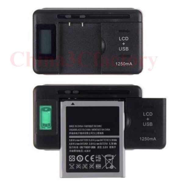 

universal intelligent lcd indicator battery charger for samsung galaxy s4 i9500 s3 i9300 note 3 s5 with usb output charge us plug