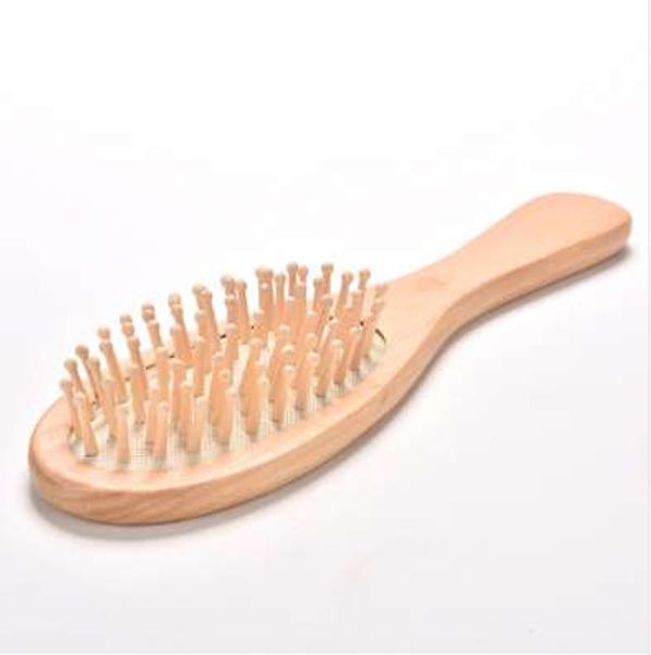 

1 pc new massage wooden comb bamboo hair vent brush brushes hair care and beauty spa massager combs wholesale, Silver