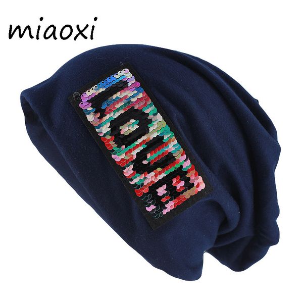 

miaoxi new hip hop love hat for women's autumn beanies skullies letter hats soft cotton gorros warm cap sale