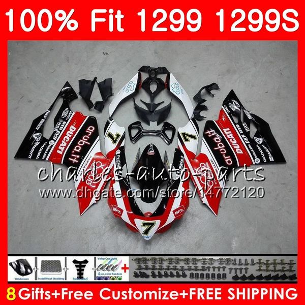 

injection #7 red black body for ducati panigale 959 1299 s r 959 1299 15 16 17 18 108hm.16 959r 1299r 959s 1299s 2015 2016 2017 2018 fairing