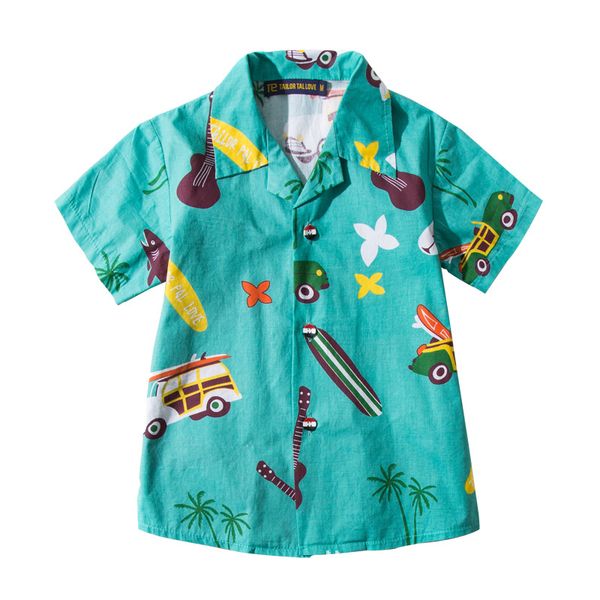 

raise trust summer girls/ boys shirts casual camisa children streetwear blouses fashion print funny beach party hawaiian shirt, White;black