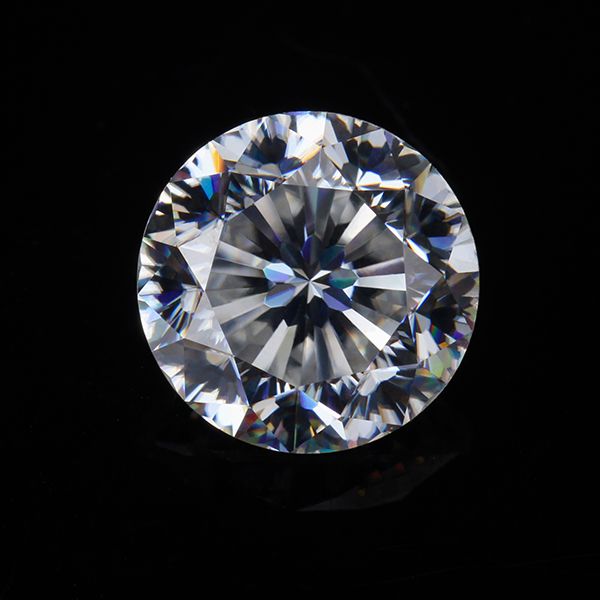 

super white color def shinning diamonds 8.5mm round 9 hearts and 1 flower cut moissanites loose gems stones for jewelry making, Black