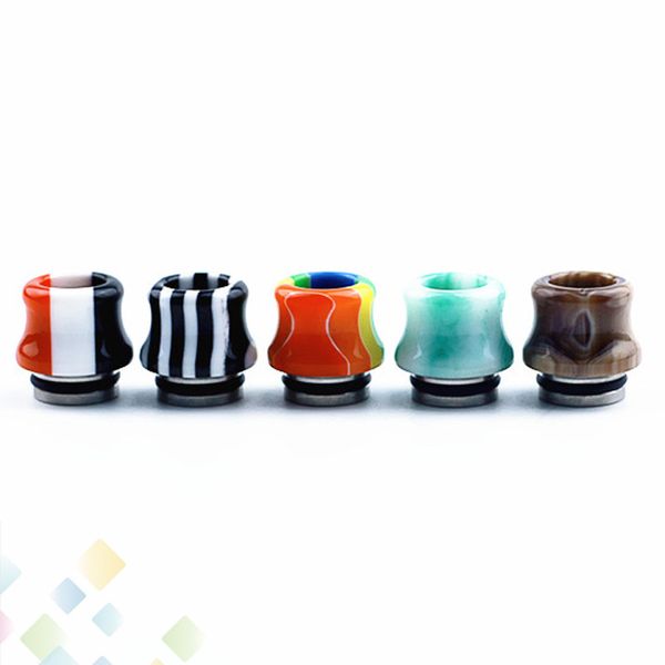 

810 Stripe Epoxy Resin drip tip Wide Bore drip tips Mouthpiece for TFV8 TFV12 Prince Tank High quality DHL Free