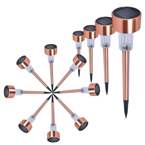 

garden outdoor stainless steel led solar landscape path lights yard lamp patio lawn garden decorative lights