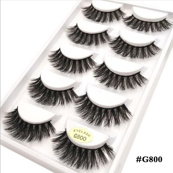 

100boxes 5pairs/box false eyelashes makeup 3d mink lashes eyelash extension cross make up beauty mink eyelashes