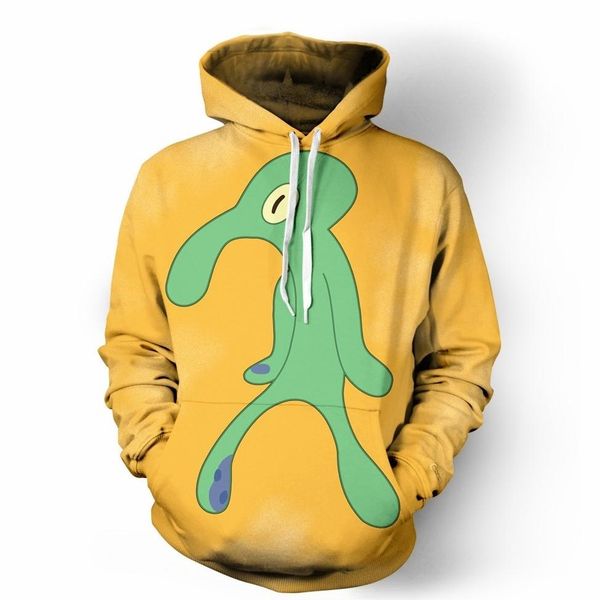 

fashion bold brash squidward 3d print hoodies fashion clothing women/men sweatshirt hoodies casual pullovers k142, Black