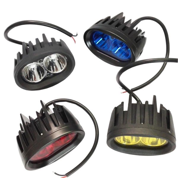 

20 pieces 20w led spot forklift truck red yellow blue warning lamp safety working light 10-60v dc forklift led warning light
